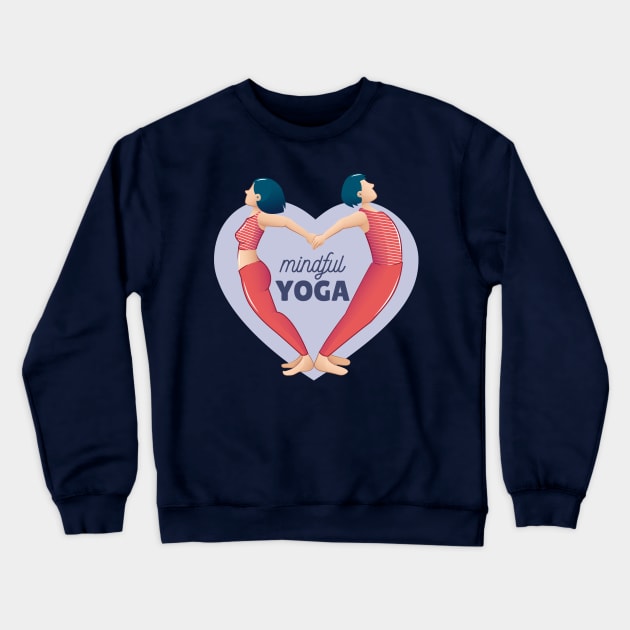 Yoga lover clothes gift for fitness and gym Crewneck Sweatshirt by Midoart